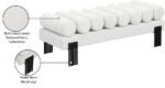 Akeela Linen Textured Fabric Upholstered Bench - Image 8