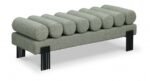 Akeela Linen Textured Fabric Upholstered Bench