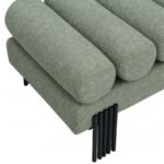 Akeela Linen Textured Fabric Upholstered Bench - Image 5
