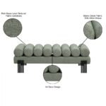 Akeela Linen Textured Fabric Upholstered Bench - Image 8