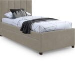 Hudson Vegan Leather Upholstered Twin Trundle Bed