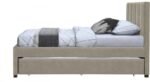 Hudson Vegan Leather Upholstered Twin Trundle Bed - Image 4