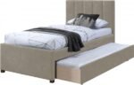 Hudson Vegan Leather Upholstered Twin Trundle Bed - Image 6