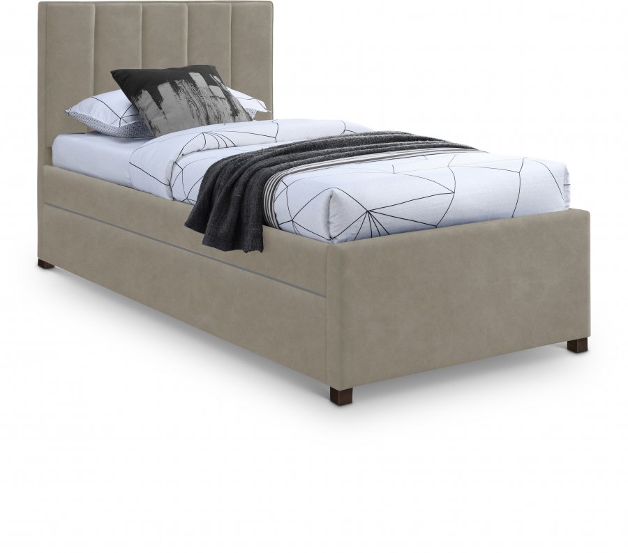 27652.jpg Hudson Vegan Leather Upholstered Twin Trundle Bed - Image 1