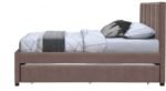 Hudson Vegan Leather Upholstered Twin Trundle Bed - Image 4