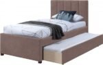 Hudson Vegan Leather Upholstered Twin Trundle Bed - Image 6