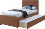 Hudson Vegan Leather Upholstered Twin Trundle Bed - Image 6