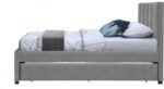 Hudson Vegan Leather Upholstered Twin Trundle Bed - Image 4