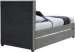 Hudson Vegan Leather Upholstered Twin Trundle Bed - Image 5