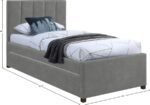 Hudson Vegan Leather Upholstered Twin Trundle Bed - Image 9