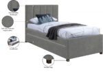 Hudson Vegan Leather Upholstered Twin Trundle Bed - Image 10