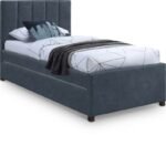 Hudson Vegan Leather Upholstered Twin Trundle Bed