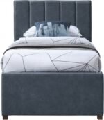 Hudson Vegan Leather Upholstered Twin Trundle Bed - Image 3