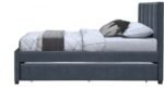 Hudson Vegan Leather Upholstered Twin Trundle Bed - Image 4