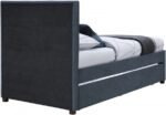 Hudson Vegan Leather Upholstered Twin Trundle Bed - Image 5
