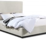 Alfie Linen Textured Fabric Upholstered Bed