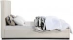 Alfie Linen Textured Fabric Upholstered Bed - Image 4