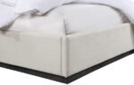 Alfie Linen Textured Fabric Upholstered Bed - Image 6