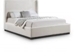 Flynn Linen Textured Fabric Upholstered Bed