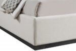 Flynn Linen Textured Fabric Upholstered Bed - Image 6