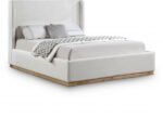Flynn Linen Textured Fabric Upholstered Bed