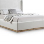 Flynn Linen Textured Fabric Upholstered Bed