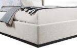 Logan Linen Textured Fabric Upholstered Bed - Image 6