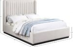 Logan Linen Textured Fabric Upholstered Bed - Image 8
