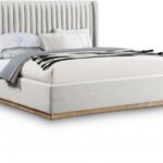 Logan Linen Textured Fabric Upholstered Bed