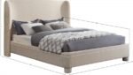 Penny Linen Textured Fabric Upholstered Bed - Image 7