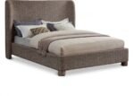 Penny Linen Textured Fabric Upholstered Bed