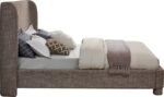 Penny Linen Textured Fabric Upholstered Bed - Image 4