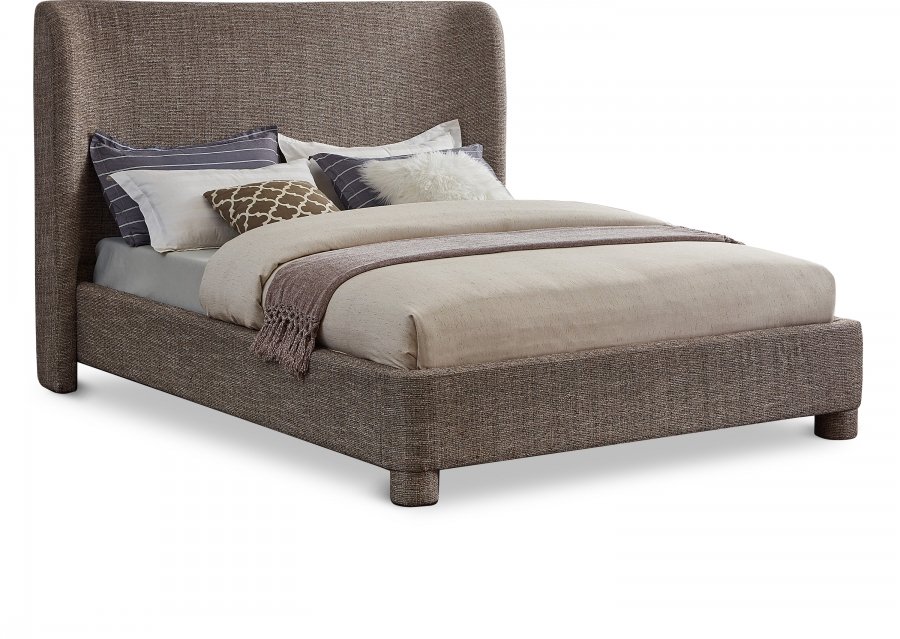 27799.jpg Penny Linen Textured Fabric Upholstered Bed - Image 1