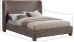 Penny Linen Textured Fabric Upholstered Bed - Image 7