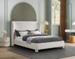 Penny Linen Textured Fabric Upholstered Bed - Image 2
