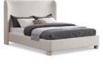 Penny Linen Textured Fabric Upholstered Bed