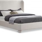 Penny Linen Textured Fabric Upholstered Bed
