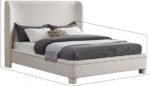 Penny Linen Textured Fabric Upholstered Bed - Image 7