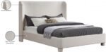 Penny Linen Textured Fabric Upholstered Bed - Image 8