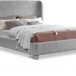 Penny Boucle Fabric Upholstered Bed