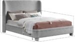 Penny Boucle Fabric Upholstered Bed - Image 7