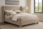 Penny Chenille Fabric Upholstered Bed - Image 2