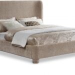 Penny Chenille Fabric Upholstered Bed