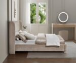 Penny Chenille Fabric Upholstered Bed - Image 6
