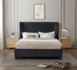 Penny Chenille Fabric Upholstered Bed - Image 4