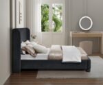 Penny Chenille Fabric Upholstered Bed - Image 6