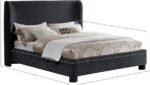 Penny Chenille Fabric Upholstered Bed - Image 10