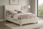 Penny Chenille Fabric Upholstered Bed - Image 2