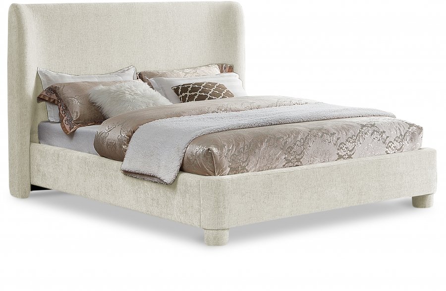 27839.jpg Penny Chenille Fabric Upholstered Bed - Image 1