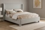 Penny Chenille Fabric Upholstered Bed - Image 2